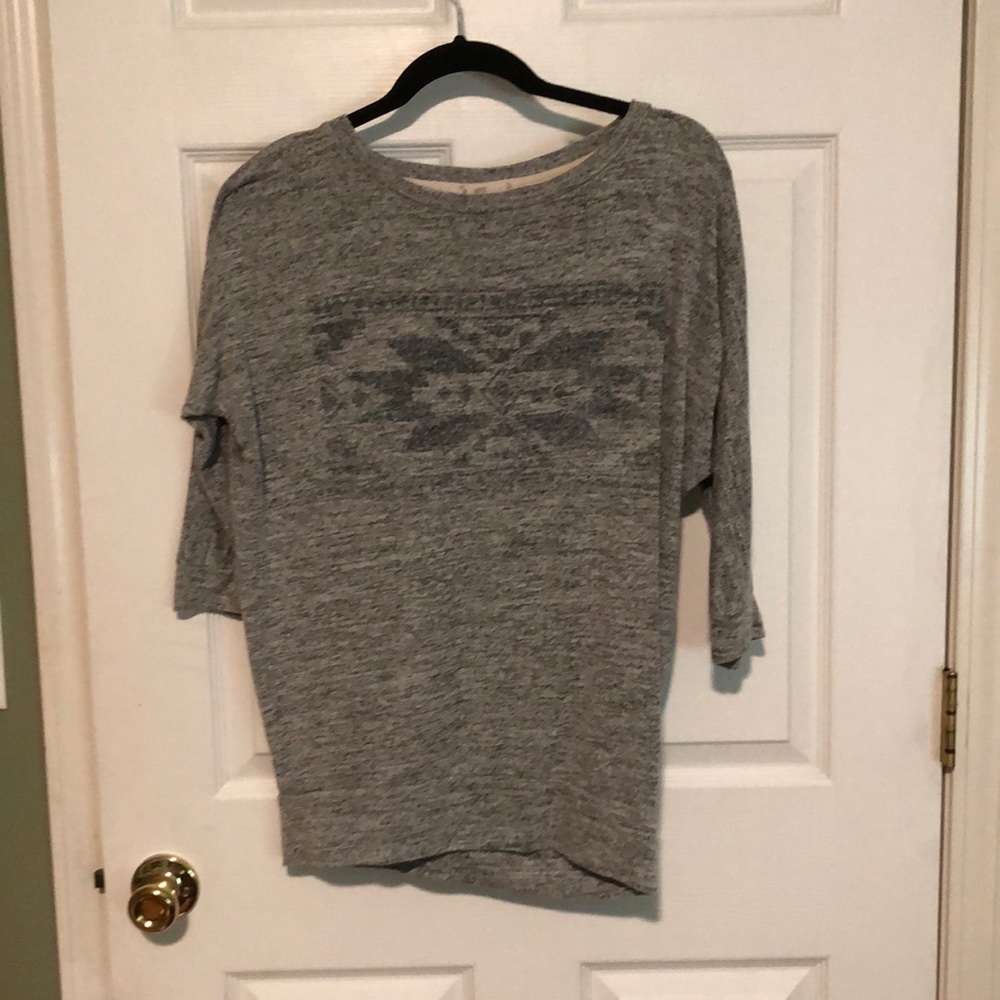 Grey sweater top